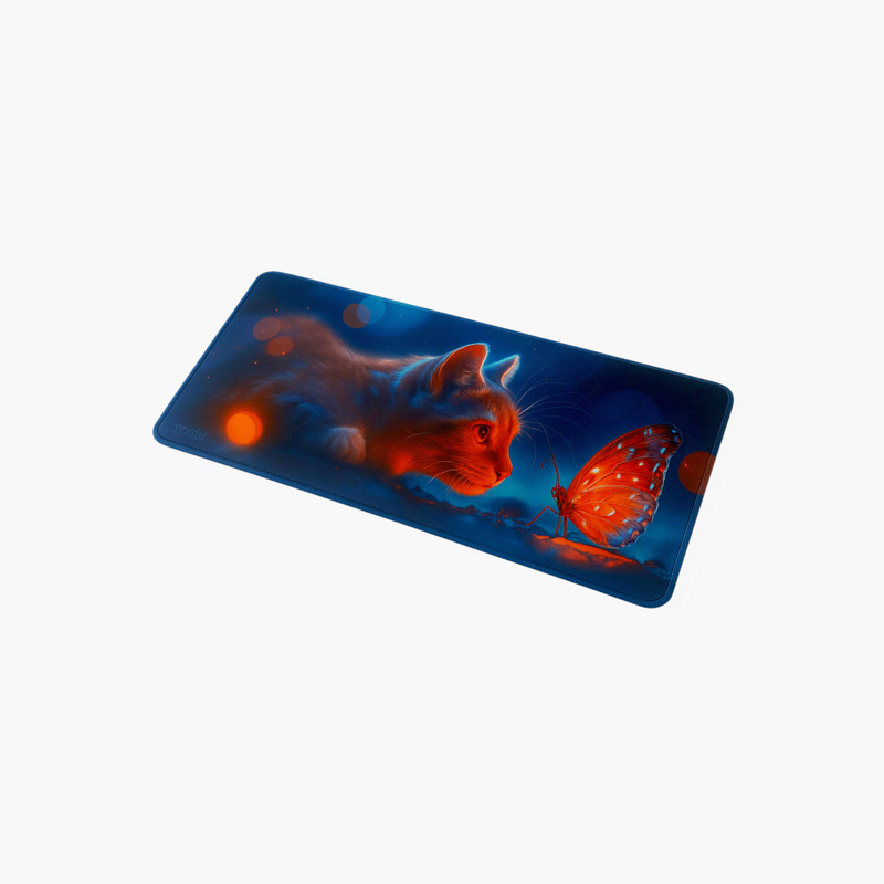 Image of Gamezelle Curious Cat Large (Extended) Gaming Mouse Pad (800x300mm)