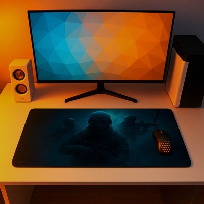 Picture of Gamezelle Ghost Special Forces Trident Large (Extended) Gaming Mouse Pad (800x300mm)