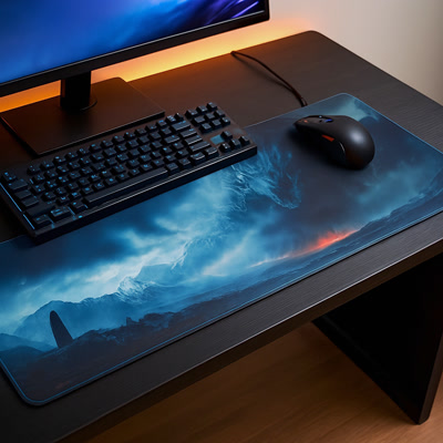 Picture of Gamezelle Mountain Dragon Gaze Large (Extended) Gaming Mouse Pad (800x300mm)