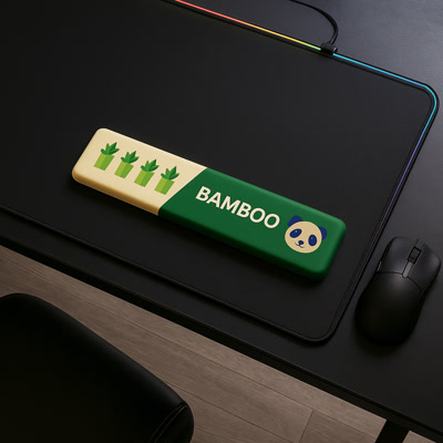 Picture of Gamezelle Gaming Keyboard Wrist Rest Bamboo (360mm)