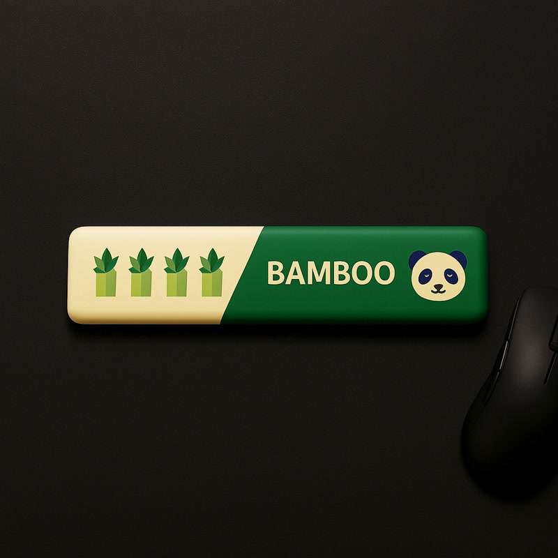 Image of Gamezelle Gaming Keyboard Wrist Rest Bamboo (450mm)